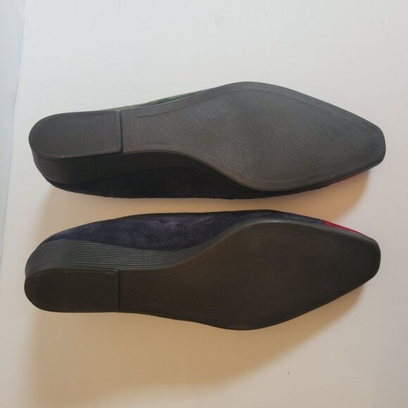 Naturalizer Womens Multicolor Suede Slip-On Wedge Shoes Size 7 colorblock - Picture 5 of 6